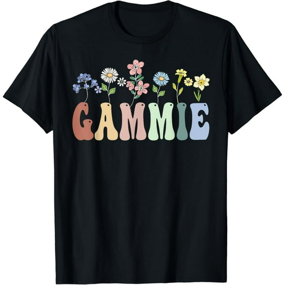 Simple Fit Gammie Gifts Women Wildflower Floral Design Gammie T-Shirt