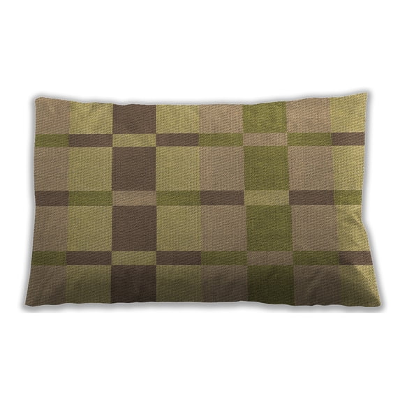 Ahgly Company Outdoor Rectangular Contemporary Lumbar Throw Pillow, 13 inch by 19 inch