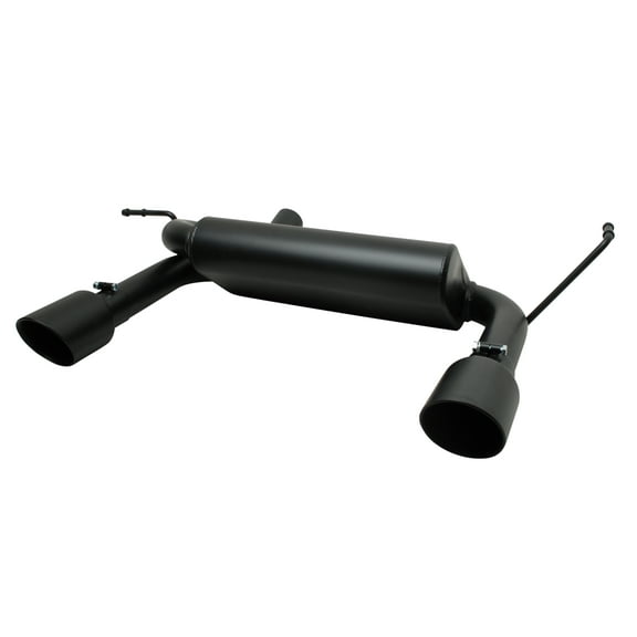 Black Elite Cat-Back Dual Split Exhaust System, Black Ceramic