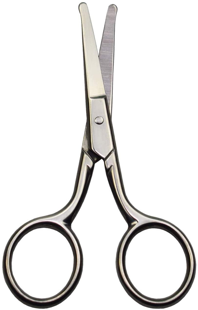 YJSStriving Nose Hair Scissors Rounded Tip Safety Scissors Small Sciss –  BABACLICK
