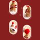 thumbnail image 3 of Monstrate Horquilla de Navidad para niñas y niños, de hilo bonita, adorno para el pelo, decoración para fiesta, decoración para el Kits de decoración para fiestas Oro, 3 of 6