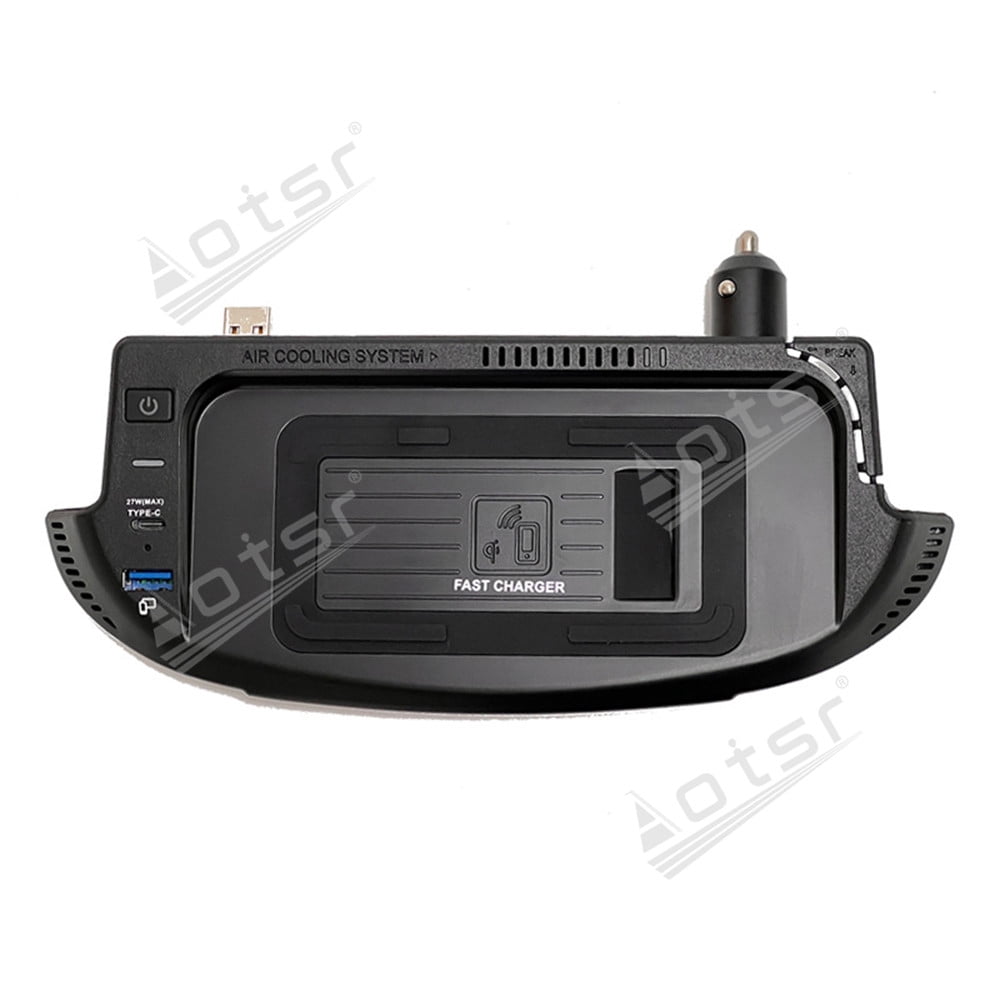 Aotsr AI car Auto wireless charger for Ford Mustang 2015-2022 Intelligent Infrared Fast Wireless Charging