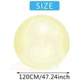 thumbnail image 2 of 120 cm Stock Boule Magique Boule Boule Transparente Boule de Vase Extérieure Boule de Rangement Jaune, 2 of 5