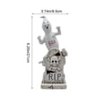 thumbnail image 6 of Halloween Spooky Ghost Skeleton Figurine, White-c Resin Ghost Statue with Seated Skeleton Ghost Skull, Mini Ghost Decor for Halloween Decorations, Indoor Tabletop Home Decor, 6 of 6