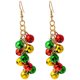 thumbnail image 1 of par de pendientes de campana de Navidad, pendientes colgantes de Navidad, regalos de joyería navideña, 1 of 2