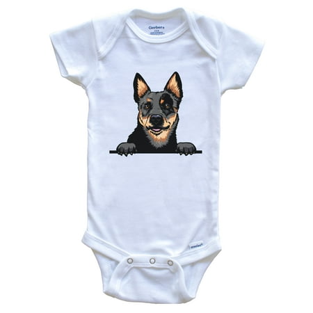 

Australian Cattle Dog Dog Breed Cute One Piece Baby Bodysuit 0-3 months white