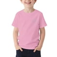 thumbnail image 3 of Ohufall Boys Girls T Shirt Solid Color Small Print Summer Tshirts Toddler Fashion Casual T-shirts 1-13 Year, 3 of 6