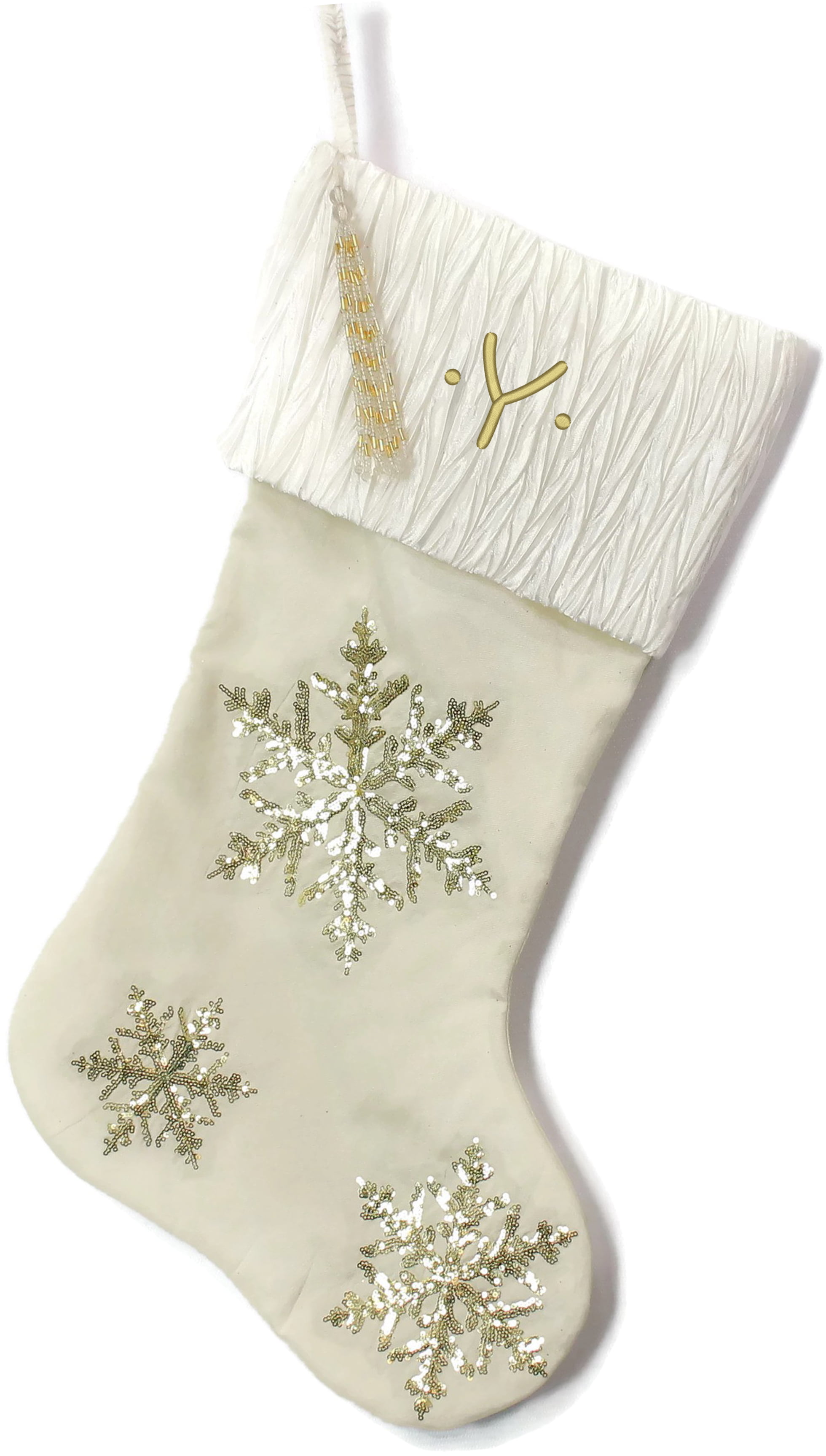 NCAA Full Embroidered Snowflake Stocking