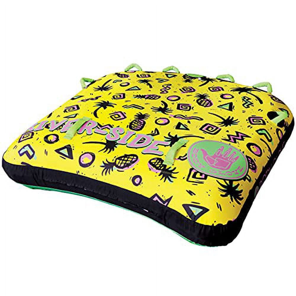 Body Glove Riverside 3 Person Water Skiing Inflatable Towable Deck Tube  ( Large, Yellow )