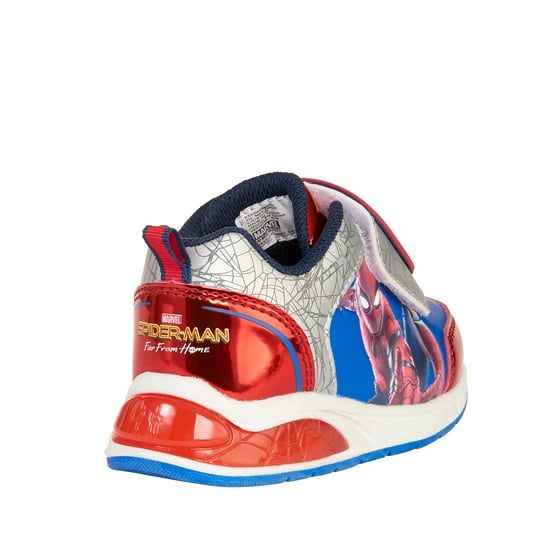 SPIDERMAN-MARVEL - Spider-Man Boys' Lighted Athletic Shoes - Walmart.com