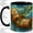 Black, variant on Sea Otter Accent Mug, 11oz Ceramic Coffee Cup for Marine Animal Fans