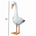 thumbnail image 6 of Clearance Volra Belavi Goose Tall Garden Statue, Porch Goose Statue, Whimsical Outdoor Duck Sculpture, Weatherproof Yard Decor for Patio Lawn, 18in/24in (18Inch), 6 of 9