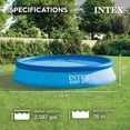 thumbnail image 3 of Intex: Easy Set Pool & Pump - 15' x 33" - Inflatable Above Ground Swimming Set, 530 GPH Cartridge Filter Pump, 2587 Gal, Family Water Play, 28157EH, 3 of 12