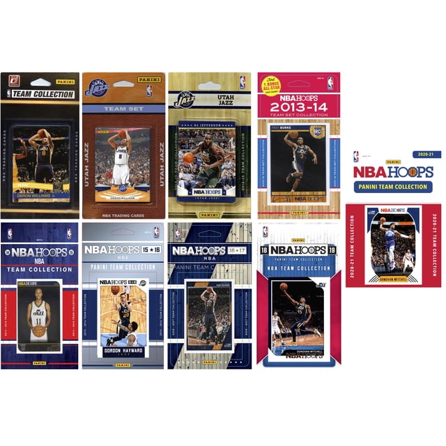 C&I Collectables NBA Utah Jazz 9 Ensembles d'Équipe de Cartes à Échanger sous Licence Différents