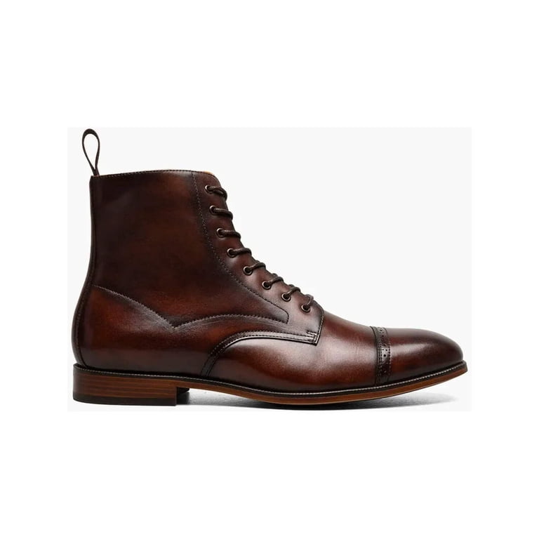 Stacy Adams Leather Boots Dark Brown 7.5 Chukka Side Zip Men Shoes Career Casual 7903890_Cognac?wid=400&hei=400  main image 2