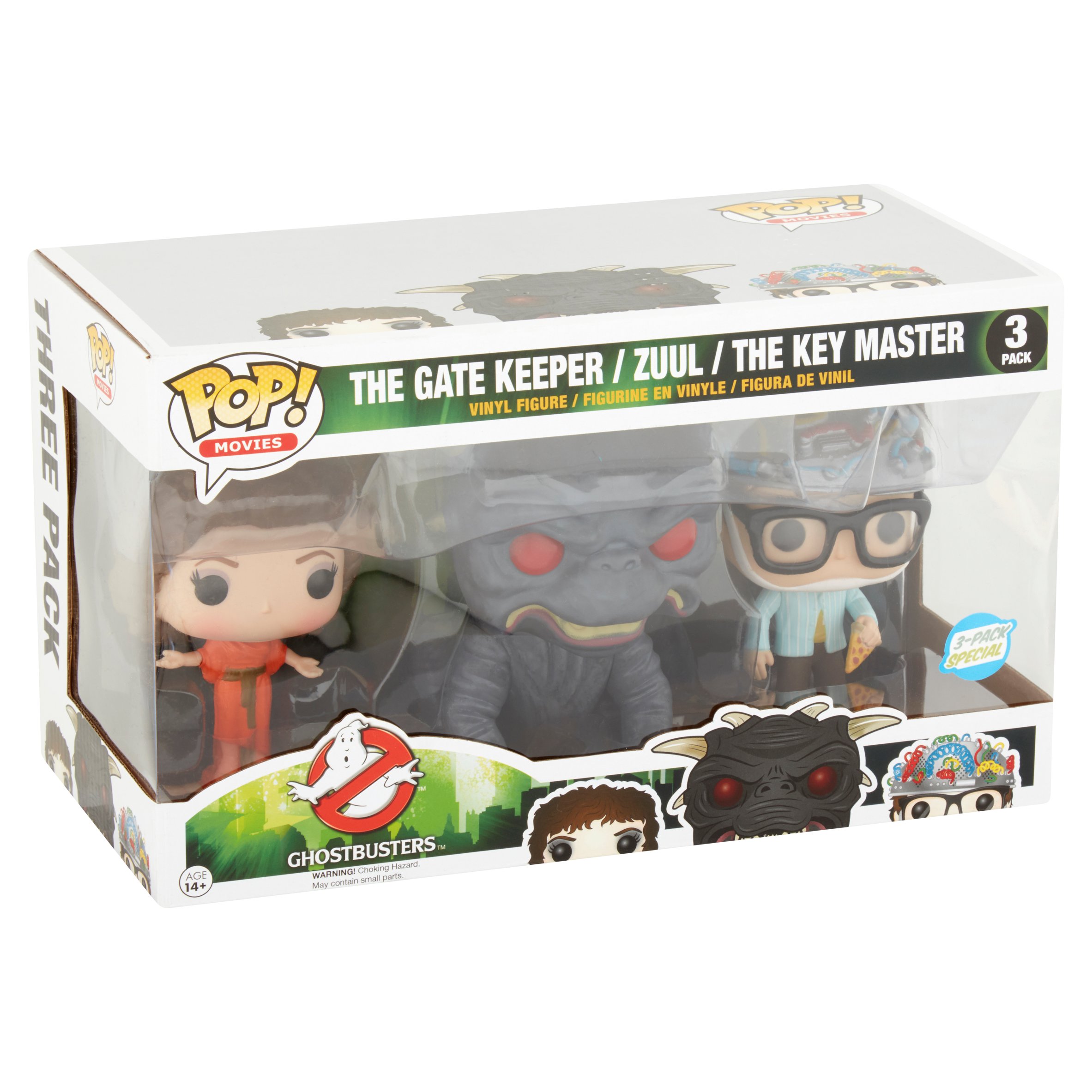 POP Movies: Classic Ghostbusters 3 Pack Walmart Exclusive, The Gatekeeper, Zuul, The Key Master - image 5 of 6