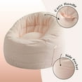 thumbnail image 4 of POD by Urban Shop, Soft Plush Corduroy Bean Bag Chair with Pocket, Pink, Teen and Adult, 4 of 8