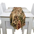 thumbnail image 2 of EREHome Striped Leopard Print Floral Table Runner Decoration Kitchen Table Runners for Home Coffee Kitchen Dining Table 13x70 inches, 2 of 4