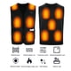 thumbnail image 5 of Chaleco calefactor con control de temperatura de 3 engranajes 11 zonas de calentamiento Chaleco calefactor USB ligero de doble control para hombres mujeres camping senderismo pesca, 5 of 12