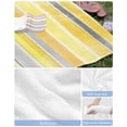 thumbnail image 6 of Yellow Nordic Style Stripes Beach Towels Oversized Super Absorbent, Yellow Gray Texture Lightweight Bath Towel Quick Dry Sets For Bathroom/Pool/Rv Camping/Beach Play/Gym Room/Picnic 23"x47", 6 of 8