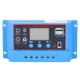 thumbnail image 1 of Uadme Controlador de panel solar,12V 24V Regulador de carga fotovoltaica Pantalla LCD Controlador solar PWM para sistemas de ventilación de generación de energía solar(10A), 1 of 14