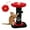 Black, variant on PRZL Flower Cat Scratching Post and Tree, Tall Scratcher with Super Thick Post Removable Cat Bed, Scratcher with Spring Ball - Perfect for Indoor Cats   Pink
