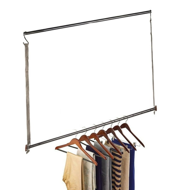 Michael Graves Extendable Closet Hanging Bars Doubler Rods Clothes