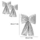 thumbnail image 3 of Colgante de Lazo Navideño con Lentejuelas | Pack de 2 Adornos Navideños 3D para Árbol y Escena | 30X20X5Cm Plata Oro Rojo Verde | Costuras Reforzadas para Manualidades Del Hogar y Fiestas, 3 of 6