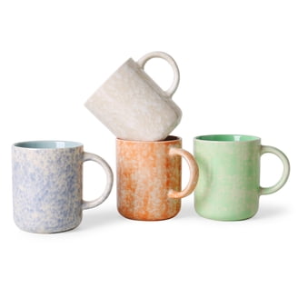 Mug Glazed Ceramic Coffee Mugs, Large Mug Set of 4 Sturdy Gorgeous Kitchen  Decor Cup 20 oz Sets, Microwave Safe Unique Modern Cafe Cups, Best  Oversized Mug Gifts - Walmart.com