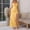 Yellow, variant on Satin Tight Corset Dress With Long And Thin Shoulder Straps A Line Pleated Bridesmaid Dress Formal Evening Dress With Slit Backless Wedding Dress Dress for Women with Big Designer Party Wear Dresses