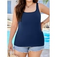 thumbnail image 4 of Asoul Womens Cotton Plus Szie Tank Tops Wide Adjustable Straps Undershirts Built-in Bra, 1X-4X, 4 of 6