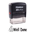 thumbnail image 1 of Printtoo WELL DONE Self Inking Rubber Stamp Office Stationary Custom Stamp-Black, 1 of 1