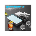 thumbnail image 3 of 2 Moldes De Silicona Para Cubitos De Hielo Con Tapa Xtellar negro, 3 of 4