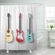 thumbnail image 1 of ABPHQTO Neck Black Rock Guitars Bass Vintage Roll Acoustic Classic Cortina de ducha 150x180 cm, 1 of 1