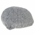 thumbnail image 3 of WITHMOONS Tweed Newsboy Hat faux leather brim Flat Cap SL3019 (White), 3 of 4