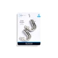 thumbnail image 5 of (4 pack) Mainstays, Satin Nickel Metal Hooks, Clutter-Free Hooks for Hanging Towels and Coats, 10 lbs Capacity, 6 Pack, 5 of 8