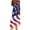 White dresses for women, variant on Wycnly Dresses for Women Loose High Waist Spaghetti Strap Independece Day Maxi Dresses Sleeveless V-Neck Star USA Flag Print Summer Long Formal Dress White XL