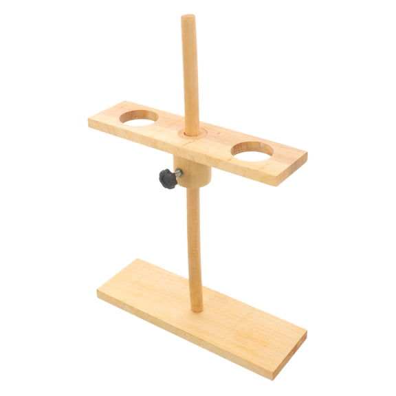 HEMOTON  Chemistry Laboratory Stand Adjustable Height Funnel Rack Beige