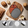 thumbnail image 4 of Pofeuu Pizza Cartoon Print Silicone Pot Mat Mitten With Hanging Loop Heat Resistant Oven Mitts Non-Slip Bbq Baking Smoking Potholders, 4 of 7