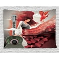 thumbnail image 1 of Spanish Tapestry, Spain Culture Theme with Flamenco Dancer Lady Guitar Latin Fest European Artwork, Wall Hanging for Bedroom Living Room Dorm Decor, 60W X 40L Inches, Multicolor, by Ambesonne, 1 of 2