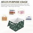 thumbnail image 6 of Yayeee Collapsible Cube Storage Bin with Lid Fabric Closet Decorative Basket with Handles, New Year Tree Pattern, 6 of 7