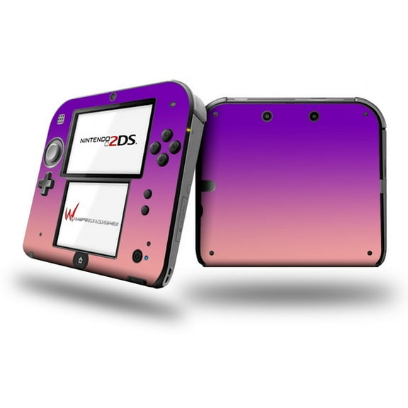 Smooth Fades Pink Purple - Decal Style Vinyl Skin fits Nintendo 2DS - 2DS NOT INCLUDED