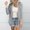 Gray, variant on Uaswgudfs ​Women's Oversized Knit Cardigan - 3/4 Sleeve Button Front Side Pockets Casual & Office Wear