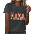 thumbnail image 1 of EQWLJWE Hauts d'Été pour Femmes Hauts pour Femmes en Liquidation Mode Femmes Été Ample Imprimé Col Rond T-Shirt Manches Courtes Blouse Décontractée, 1 of 4