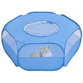 thumbnail image 1 of Parque Infantil para Animales pequeños con Funda Jaula Plegable y portátil Impermeable Transpirable para Conejos, Ardillas, Gatitos, Cachorros, Chinchillas y Erizos Azul, 1 of 5