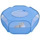 thumbnail image 1 of Parque Infantil para Animales pequeños con Funda Jaula Plegable y portátil Impermeable Transpirable para Conejos, Ardillas, Gatitos, Cachorros, Chinchillas y Erizos Azul, 1 of 5