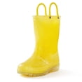 thumbnail image 3 of BOCCA Kids Yellow Glitter Waterproof Rain Boot For Girls Size 6, 3 of 6