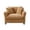 Light Brown, variant on Tulib 46.5" Accent Chair, Corduroy Reading Chair with Pillows, Modern Arm Chair for Living Room Bedroom Office and Apartment, White