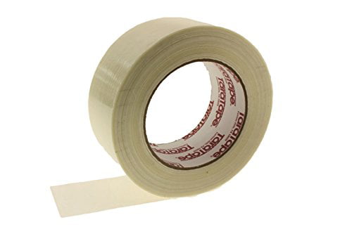 12 Rolls 2" x 60 YDS Fiberglass Reinforced Filament Strapping Packing Tape Clear 