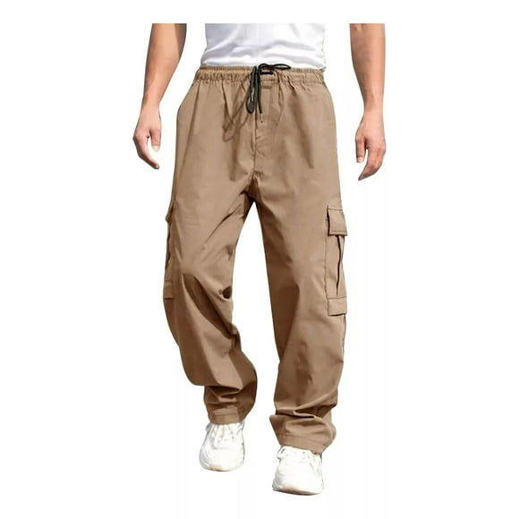 Hombre Pantalones De Trabajo Pantalones Rectos Casuales